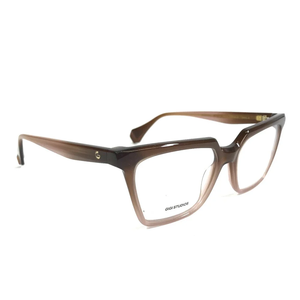 Gigi Studios Eyeglasses Frames AMALIA 6886/6 Brown Gradient Cat Eye 53-16-140
